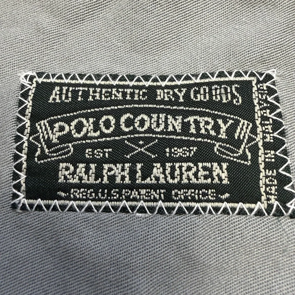 Polo Country Ralph Lauren Button Down Shirt Mens Large Vintage Y2K Cotton